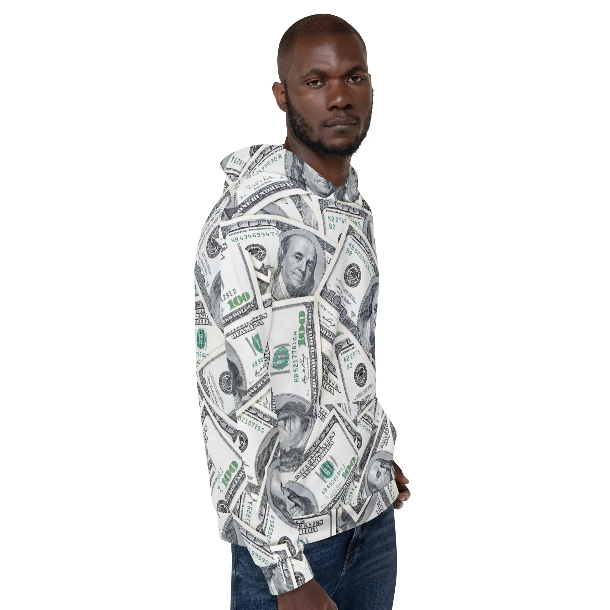 100 Dollar Bills Unisex Hoodie