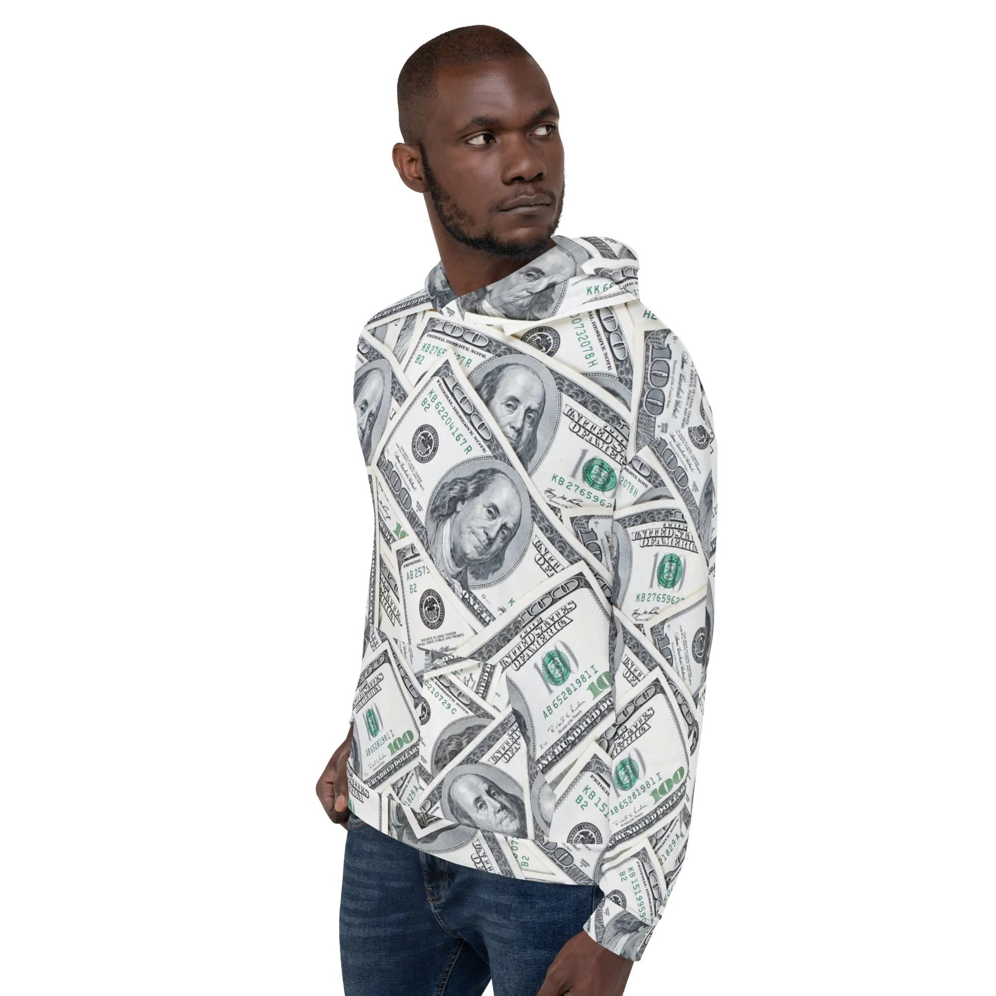 100 Dollar Bills Unisex Hoodie