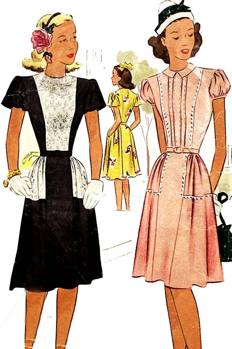 1946 McCall 6503 Vintage 1940s Dress Sewing Pattern