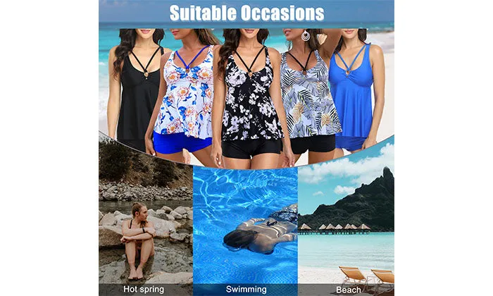 2 Piece  Women Swimsuits Vest