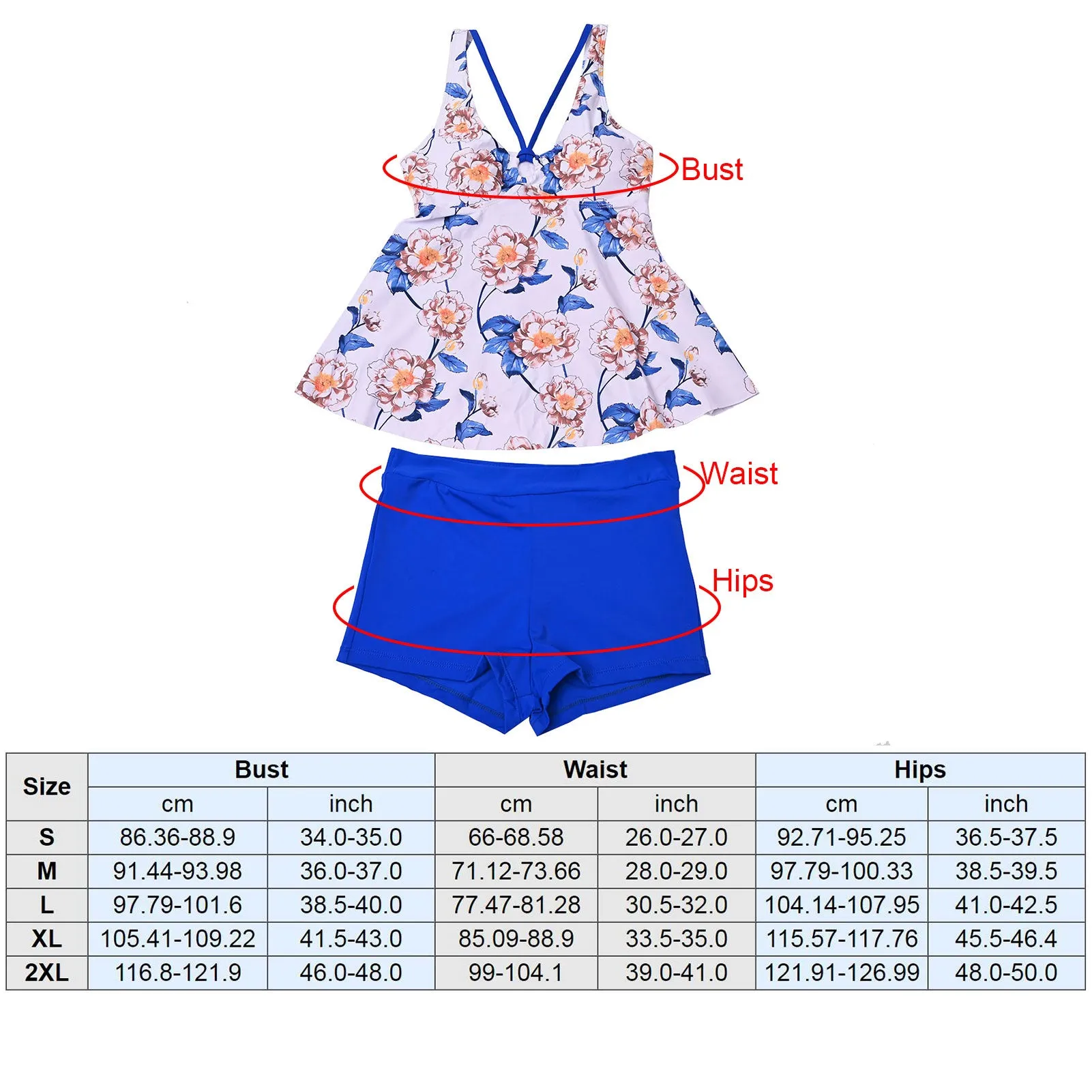 2 Piece  Women Swimsuits Vest