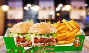 2 x Jumbo Chicken Burgers and Fries at Mexicanos Chicken & Grill