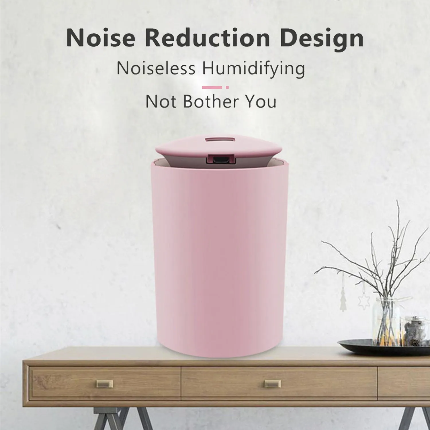 260mL Mist Humidifier Diffuser With LED Light