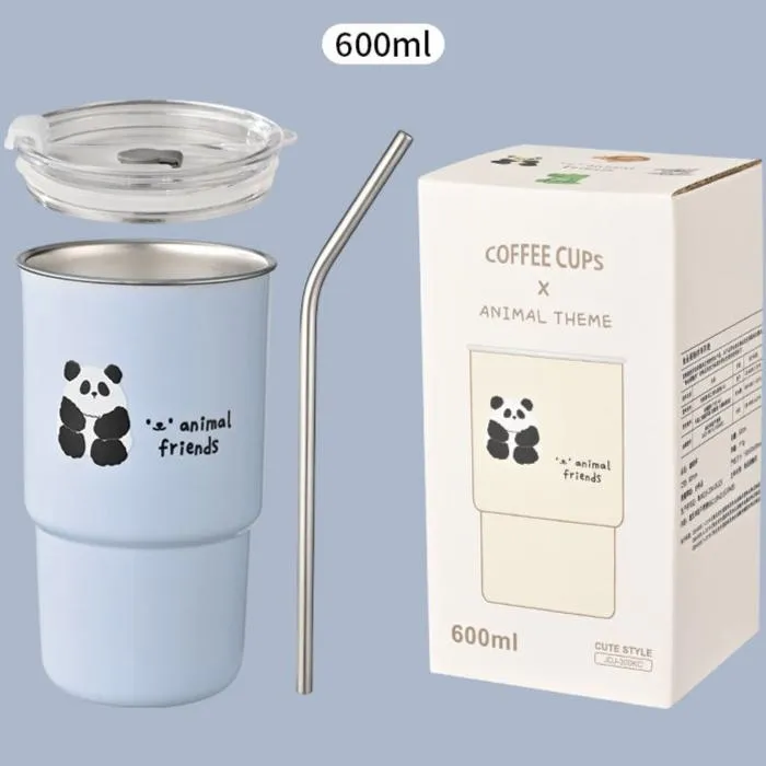 304 Stainless Steel Panda Coffee Cup