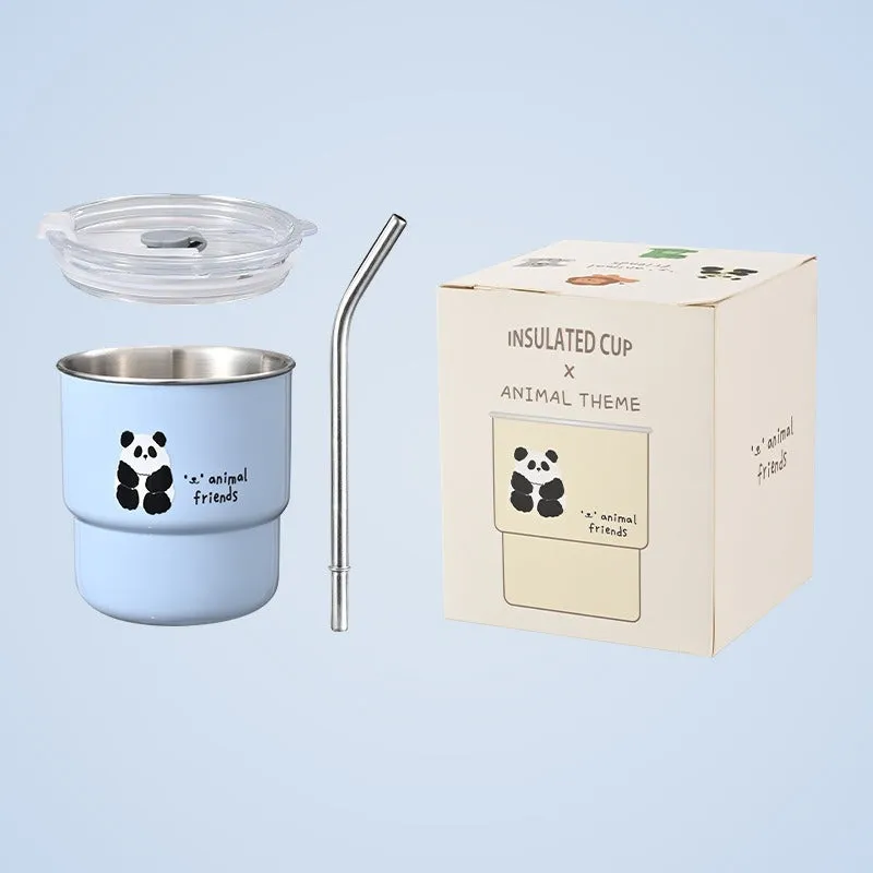 304 Stainless Steel Panda Coffee Cup