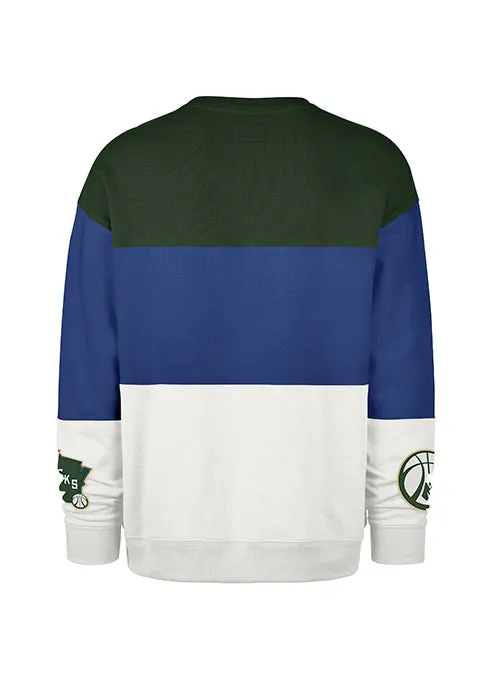 '47 Brand 2024-25 City Edition Maximalist Milwaukee Bucks Crewneck Sweatshirt