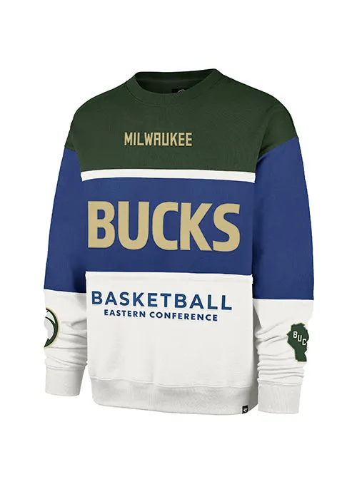 '47 Brand 2024-25 City Edition Maximalist Milwaukee Bucks Crewneck Sweatshirt