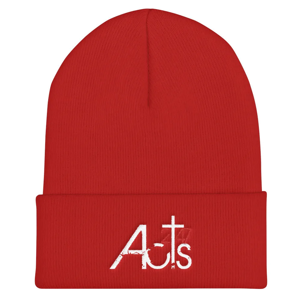 Acts 2:47 Cuffed Beanie Hat