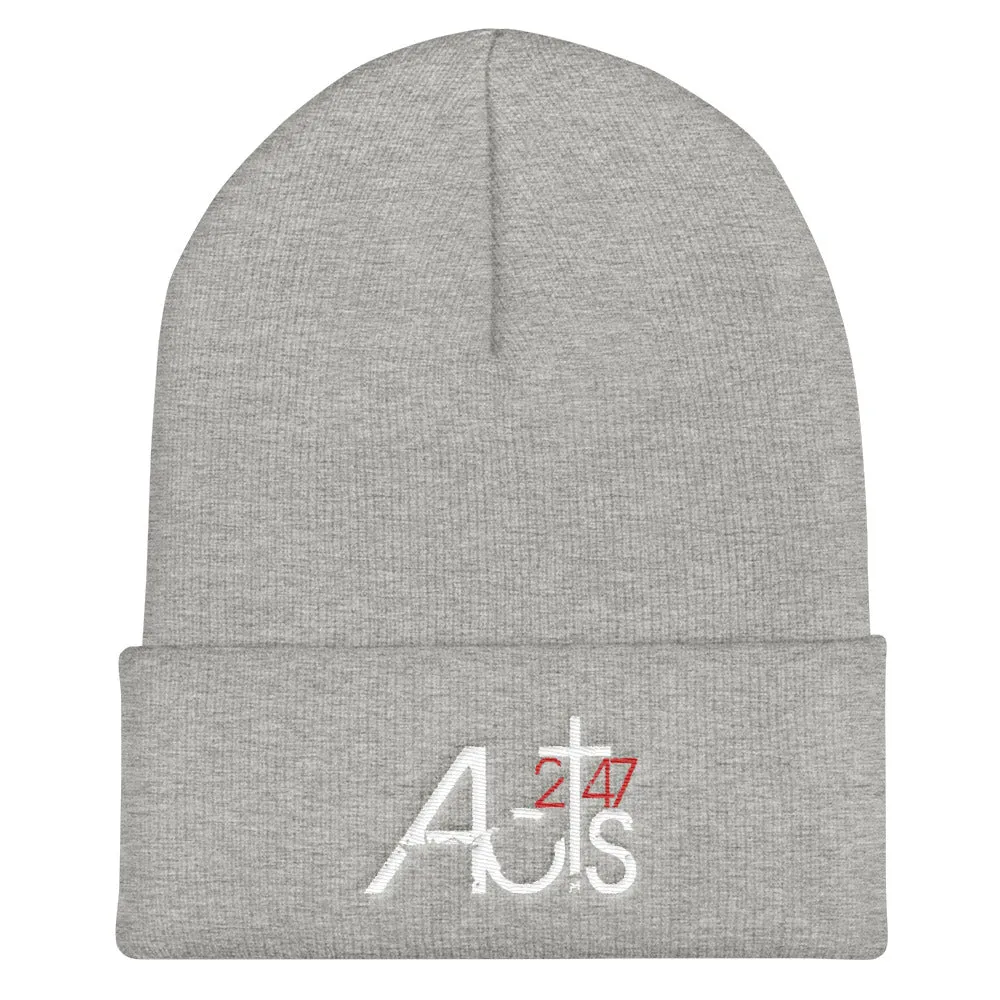 Acts 2:47 Cuffed Beanie Hat