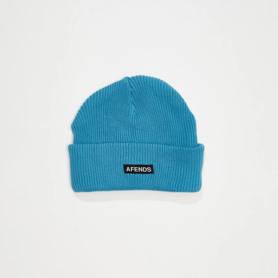 AFENDS Unisex Hometown - Knit Beanie - Dark Teal