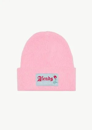 AFENDS Womens Homely - Knit Beanie - Pink