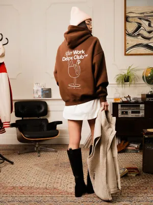 After Work Detox Club Oversize Hoodie