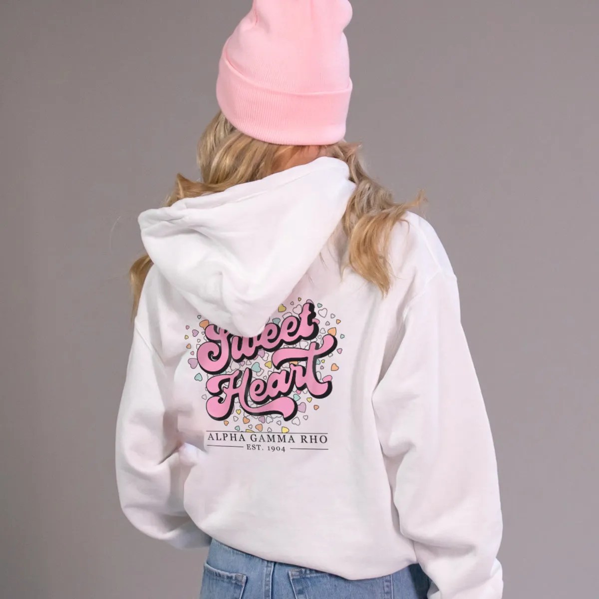 AGR White Sweetheart Hoodie