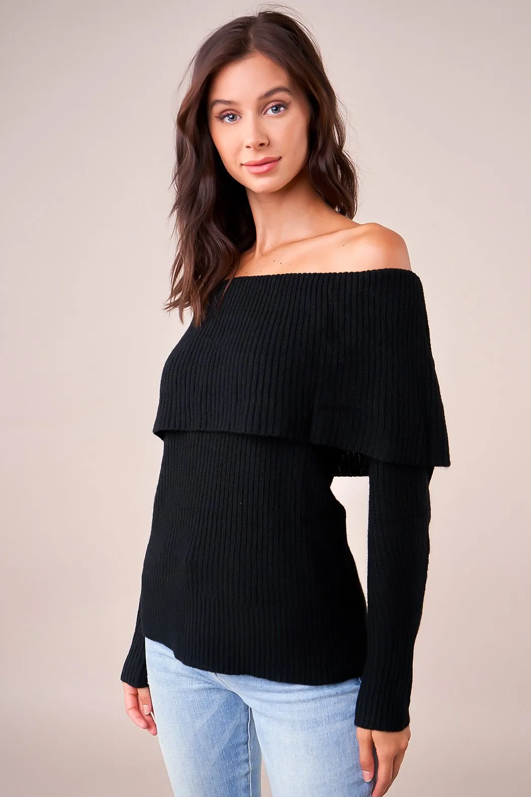 Allegra Off The Shoulder Sweater