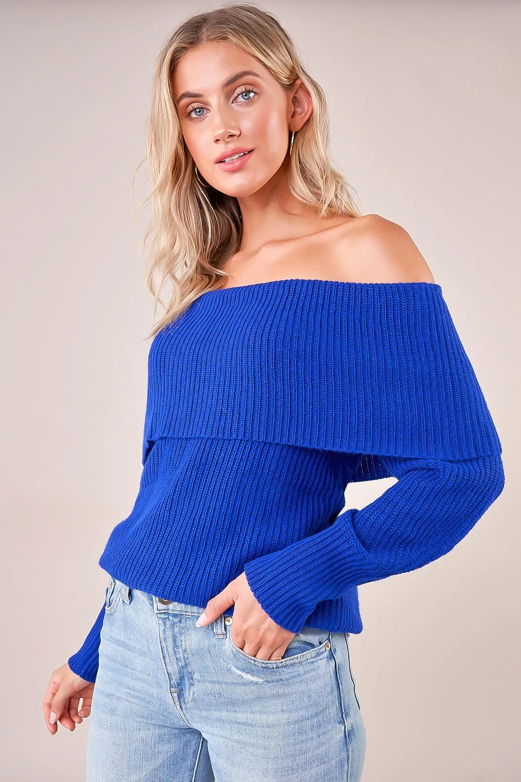 Allegra Off The Shoulder Sweater