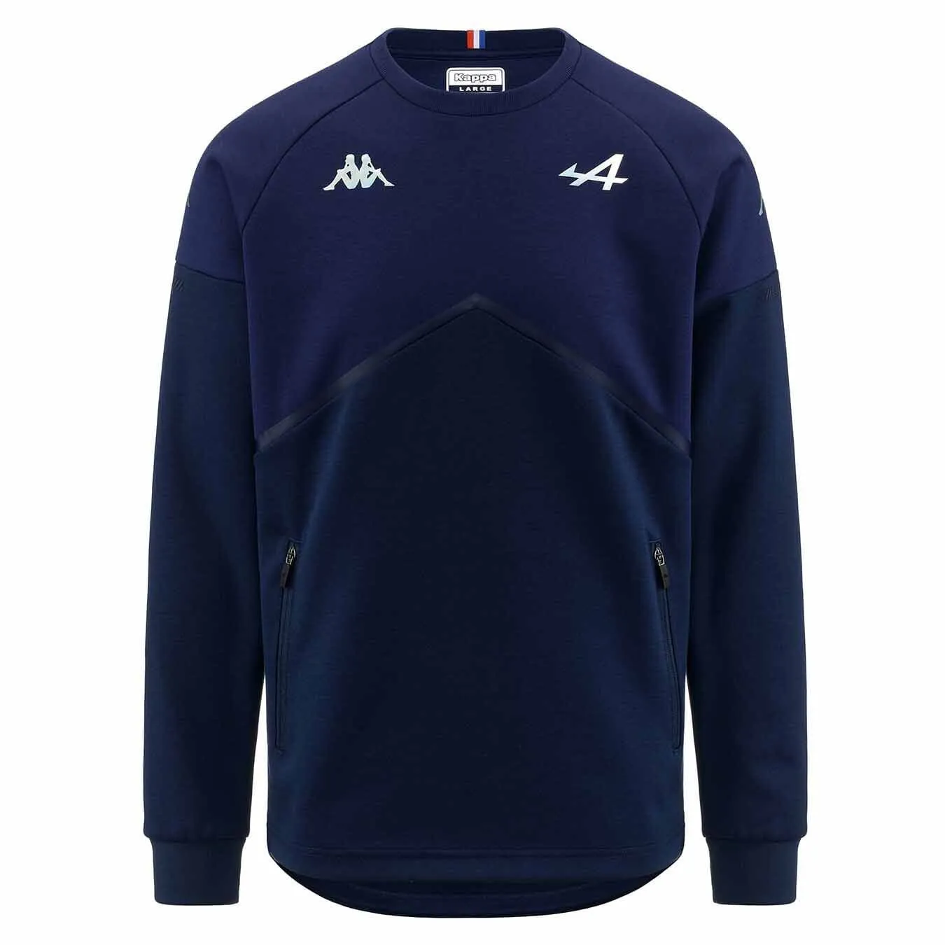 Alpine Racing F1 Men's Team Fleece Pullover -  Dark Grey/Blue