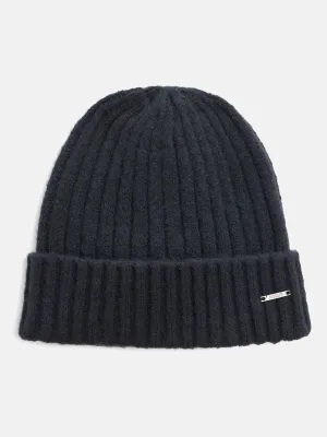 Antony Morato Men Navy Blue Solid Beanie