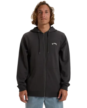 Arch Zip Hoodie in Raven