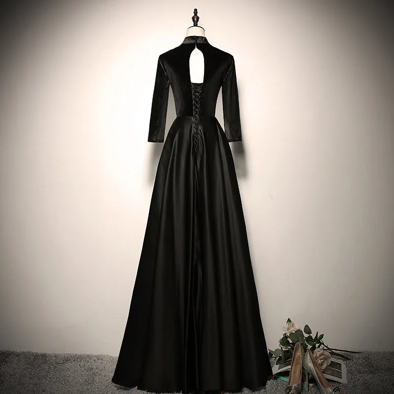 Banquet evening dress 2022 new black long party dress prom dress      fg128