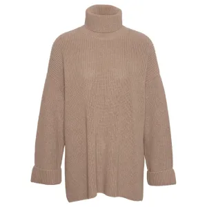 Barbour Rib Stitch Knitted Ladies Cape - Honey