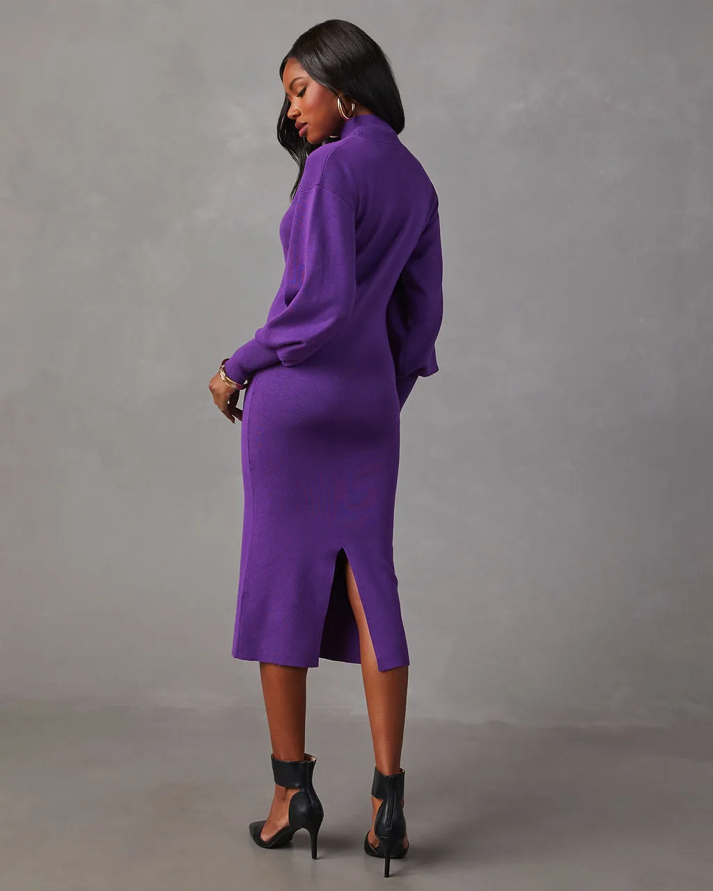 Barker Knit Midi Sweater Dress