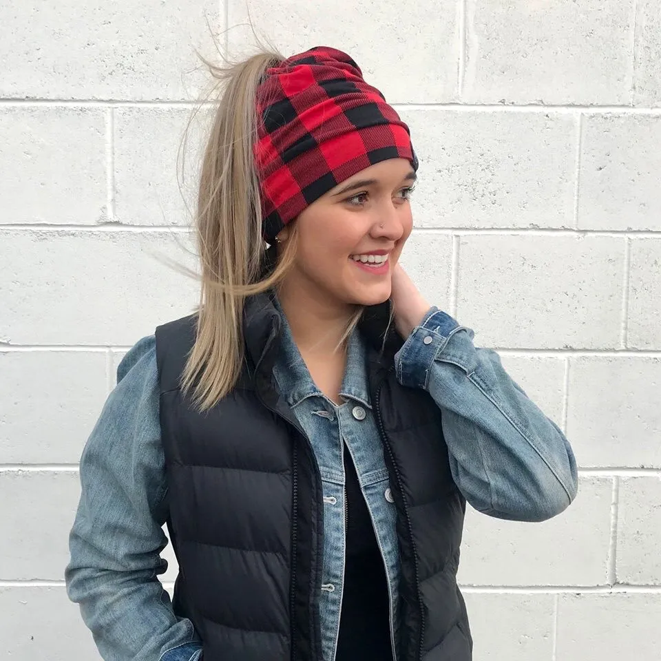 Beanie Buffalo Plaid