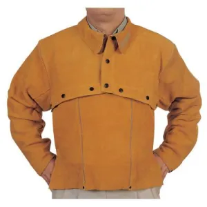 Best Welds Leather Cape Sleeves, Snaps Closure, X-Large, Golden Brown, Q-2-XL