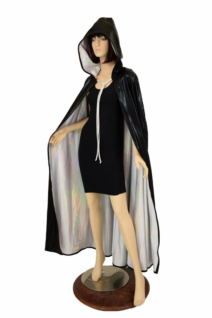 Black & Flashbulb Reversible Cape