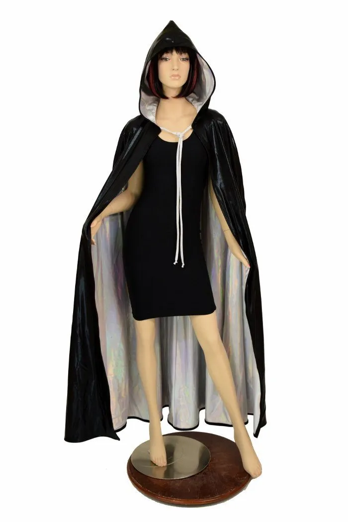 Black & Flashbulb Reversible Cape