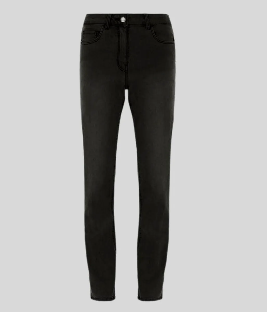 Black Susie Slim Leg Jean