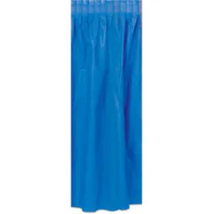 Blue (Navy) Plastic Table Skirt 29"X14'