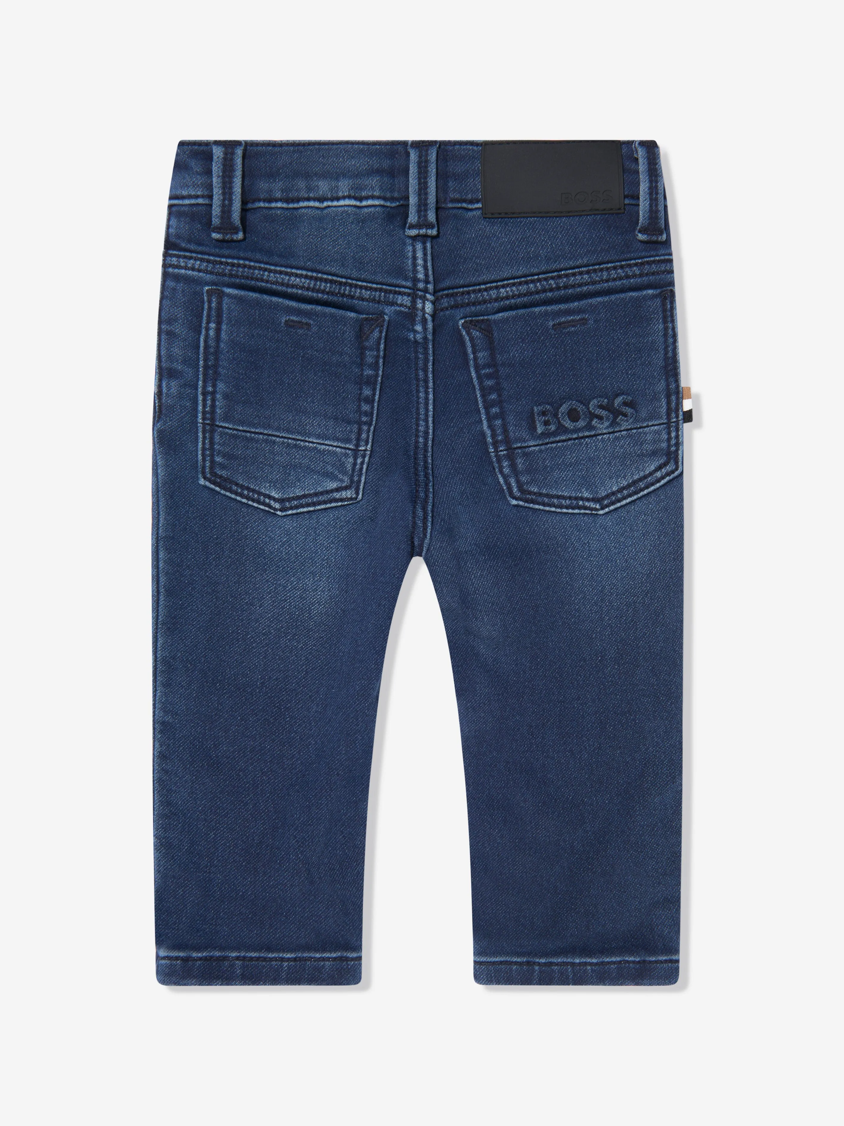 BOSS Baby Boys Denim Stretch Jeans In Blue