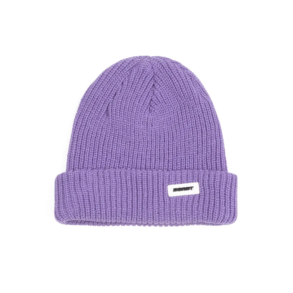 BS RUBBER WAPPEN BEANIE PURPLE