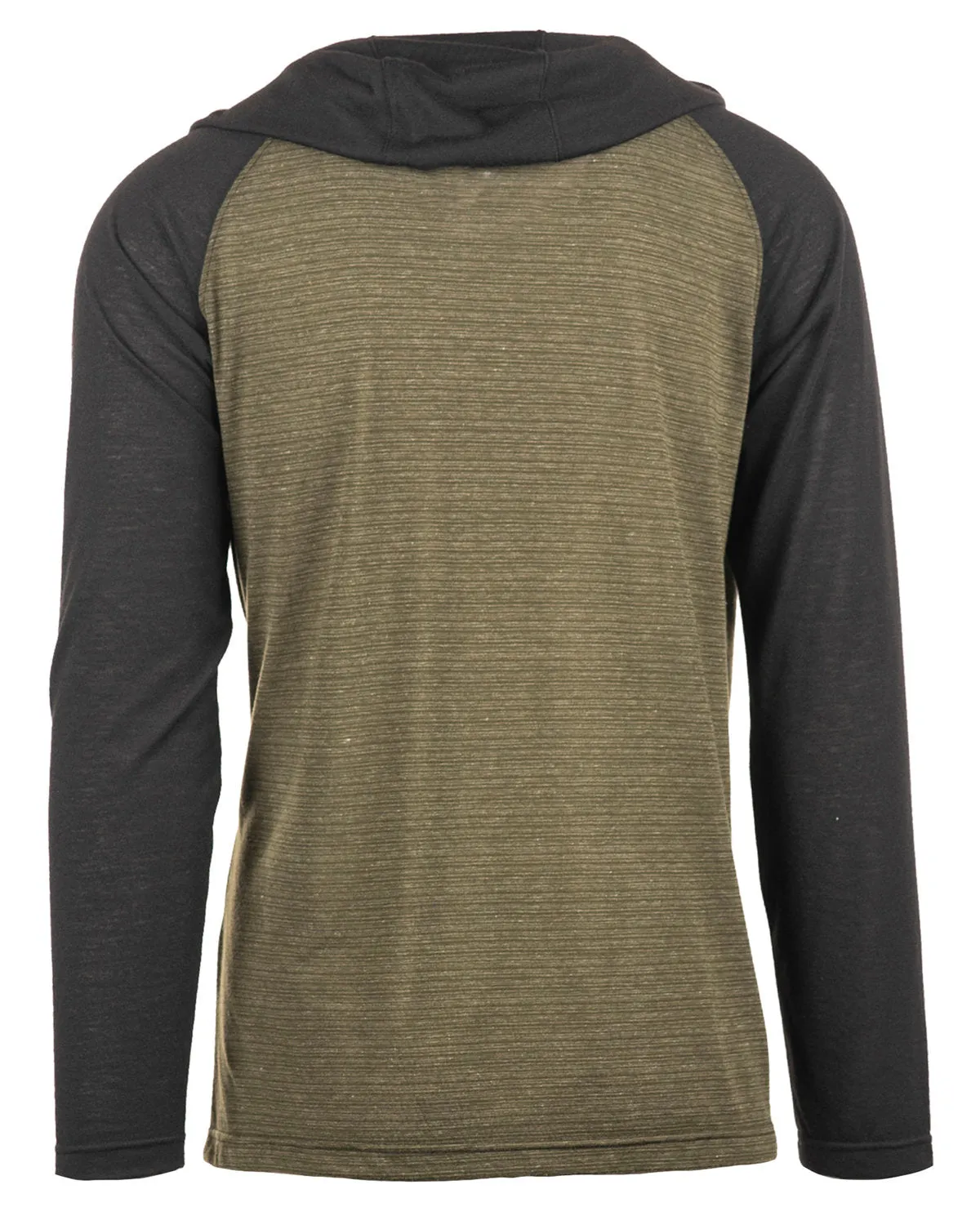 Burnside Men's Yarn-Dyed Hooded Raglan T-Shirt