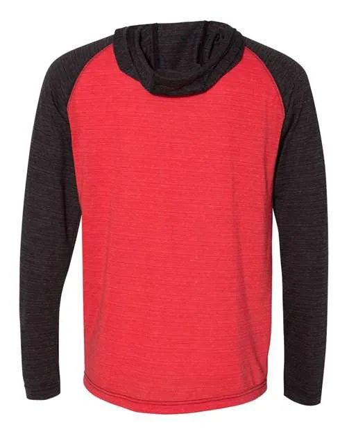 Burnside Men's Yarn-Dyed Hooded Raglan T-Shirt