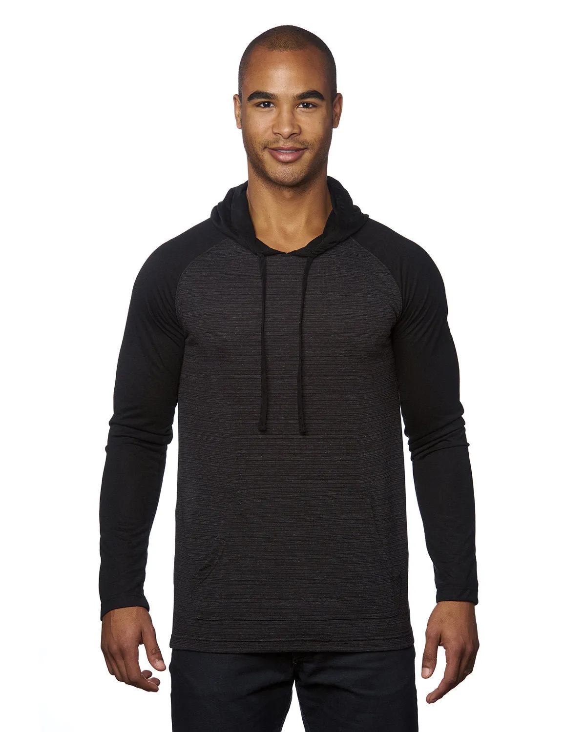 Burnside Men's Yarn-Dyed Hooded Raglan T-Shirt