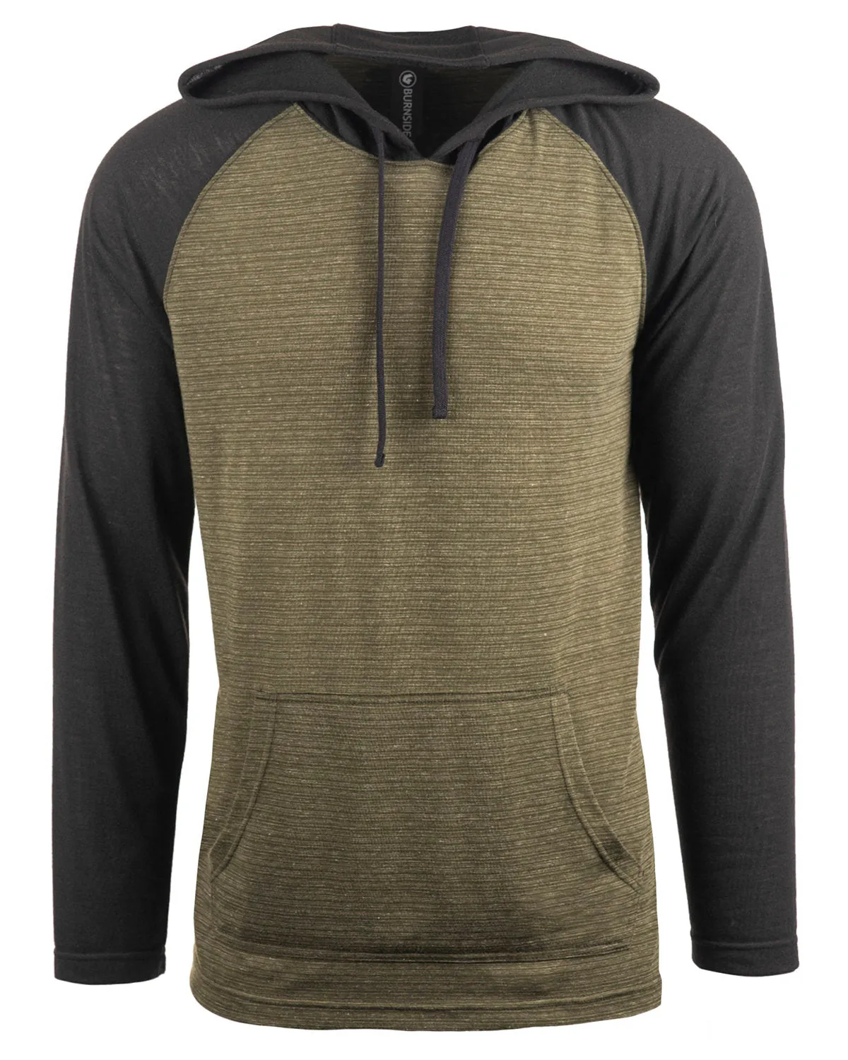 Burnside Men's Yarn-Dyed Hooded Raglan T-Shirt