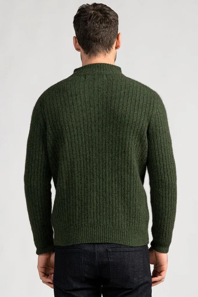 Cable Half Zip Sweater