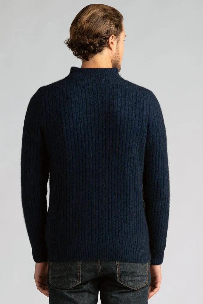 Cable Half Zip Sweater