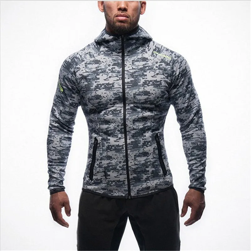 Camouflage Bodybuilding Hooded Sweatshirt