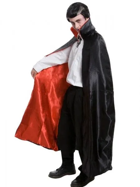 Cape Black and Red Vampire Cape