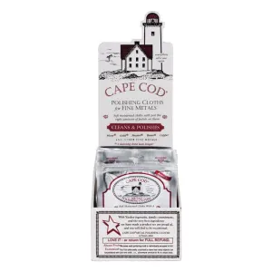 Cape Cod Vanilla Scent Fine Metal Cleaner and Polish 0.53 oz Cloth