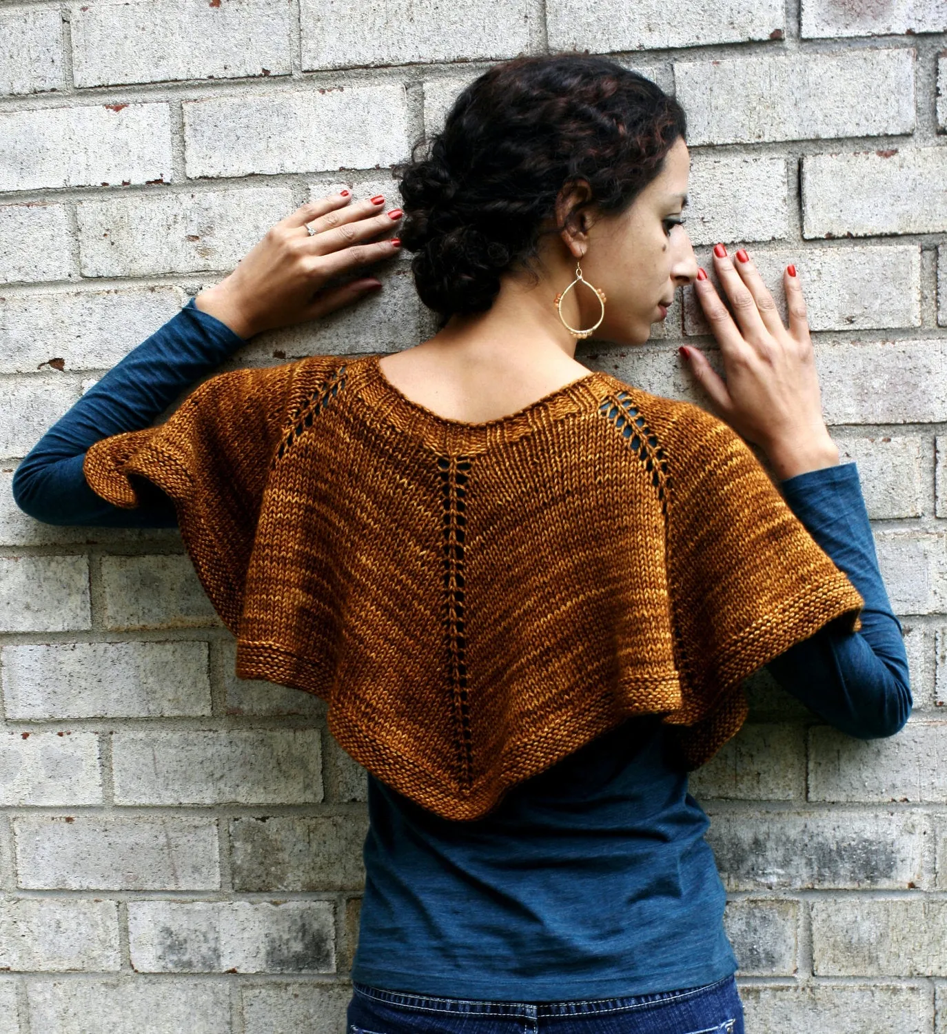 Capelet Duet Knitting Pattern Dk or Worsted Weight