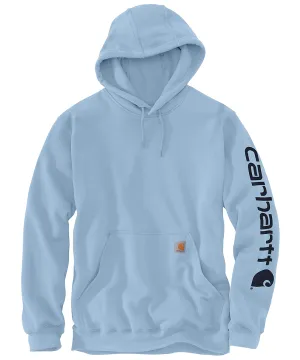 Carhartt Midweight Logo Hooded Sweatshirt - Fog Blue