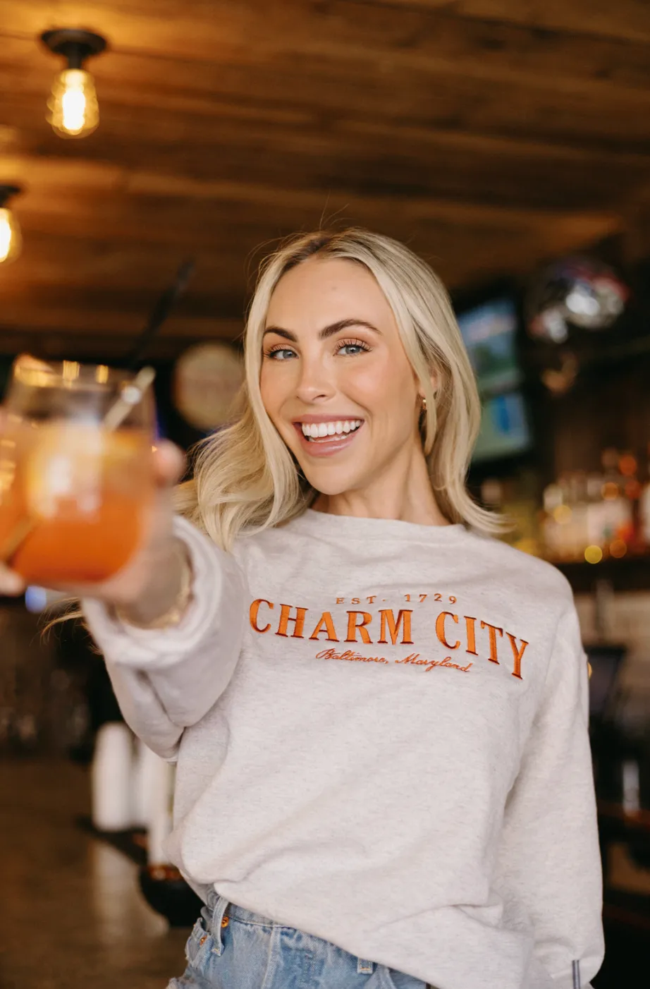 Charm City Crewneck Sweatshirt By Brightside