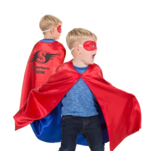 Children's Red Superhero Cape - Personalised