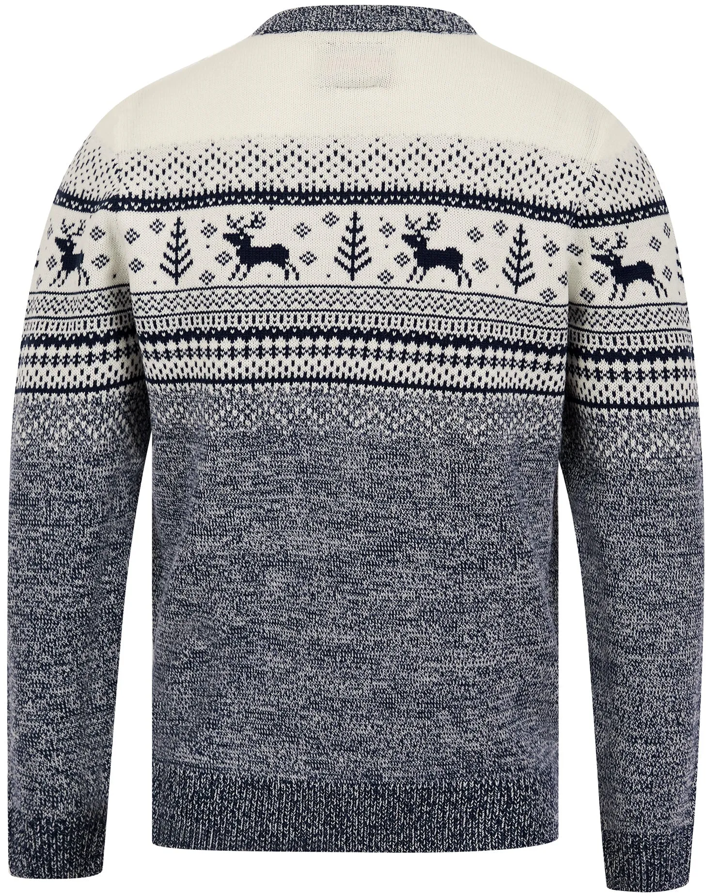 Christmas Rifkin Nordic Fairisle Mens Christmas Jumper - Blue