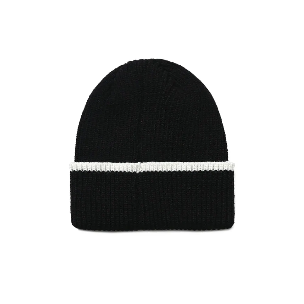 CIRCLE LINE BEANIE BLACK