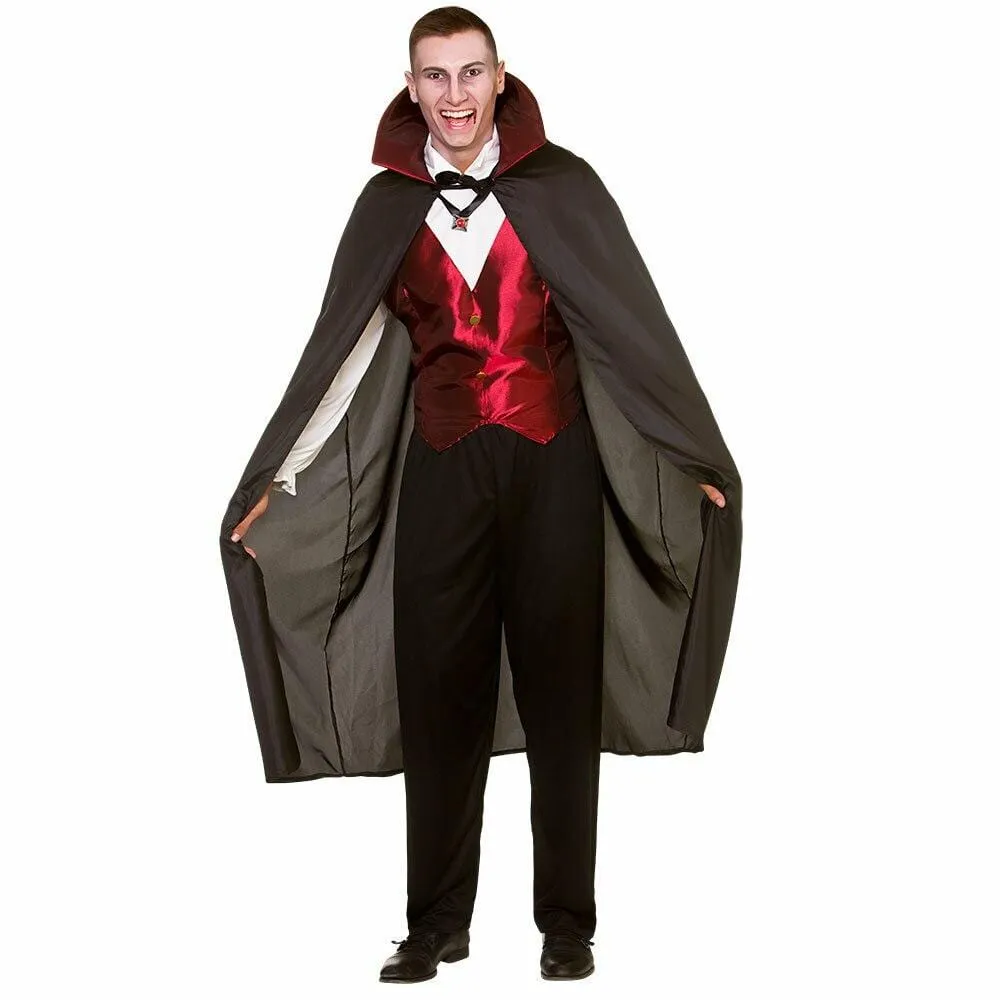 Classic Vampire Mens Fancy Dress Costume Dracula Halloween