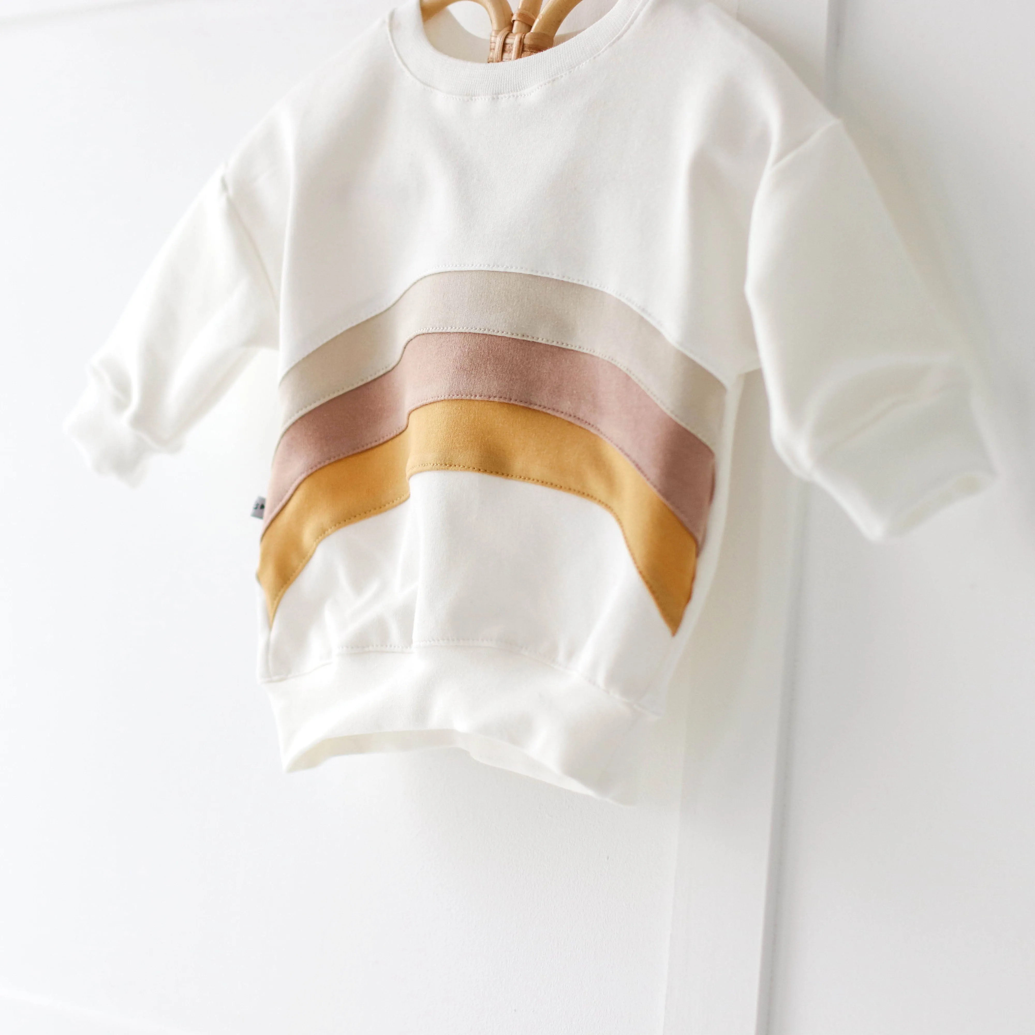 COLOUR BLOCK Sweatshirt - vanilla